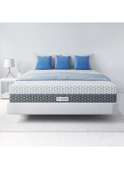 Buy Dual Pro Profiled Foam 100 Night Trial Reversible Queen Bed Size Gentle And Firm Triple Layered Anti Sag Foam Mattress White 200x150x30 cm in UAE