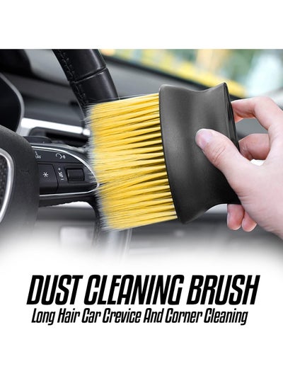 Buy Flexible Bristle Dust Cleaning Brush For Cars Ergonomic Car Crevice Cleaning Tool in Saudi Arabia