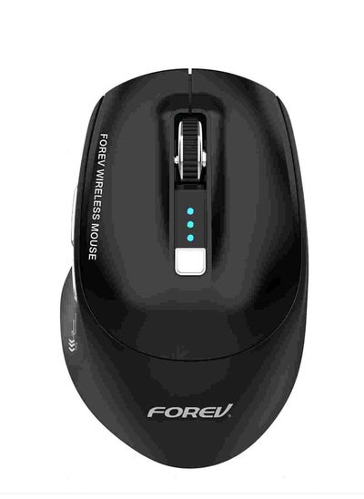 Buy 2.4G Wireless/Bluetooth Mouse,3-level DPI Adjustment,Wireless Silent Mouse for Office Work - Black in Saudi Arabia