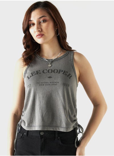 Buy Logo Detail Tank Top in UAE