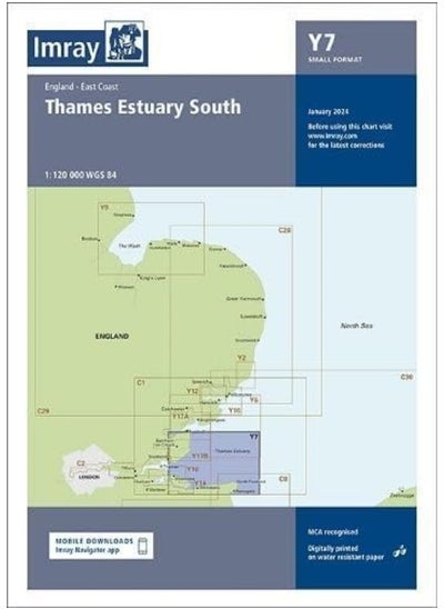 Buy Imray Chart Y7: Thames Estuary South in UAE