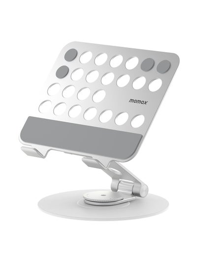 Buy Momax Fold Stand Mila Rotatable Tablet Stand KH12 - Silver in Saudi Arabia