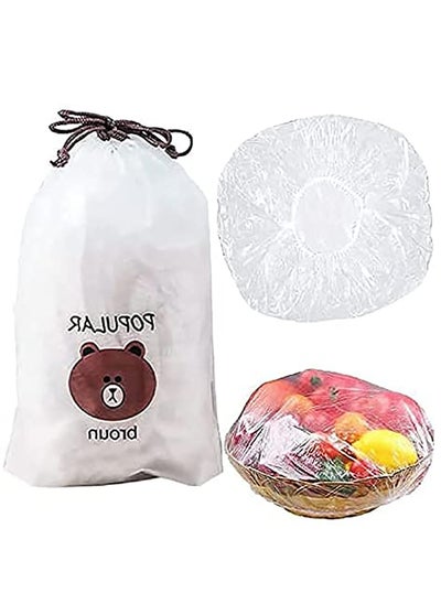 Buy Fresh Keeping Bags, Stretchable Plastic Food Wraps, Reusable Elastic Food Storage Covers, Plastic Sealing Elastic Stretch Bowl Lids, Universal Kitchen Wrap Seal Caps (100pcs) in Saudi Arabia