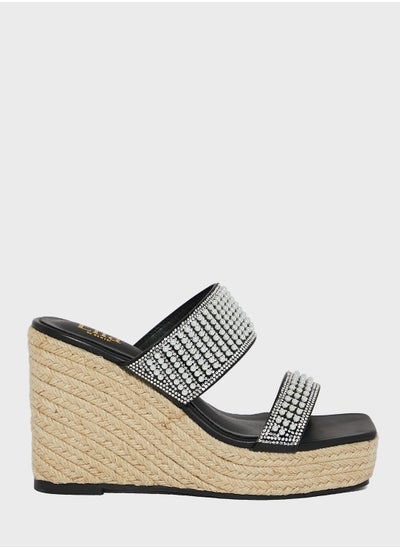 اشتري Jewelled & Embellished  Wedge Sandal في الامارات