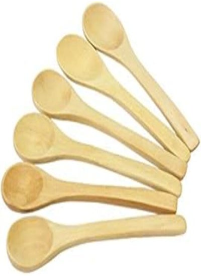 Buy Generic 6Pcs Wooden Ecofriendly soup Tea Coffee Spoon in Egypt