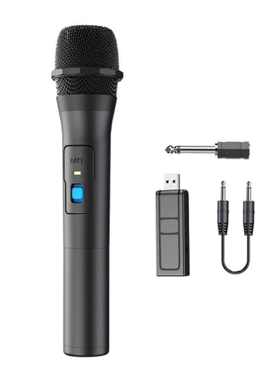 اشتري Wireless Microphone, Handheld, Wireless Karaoke Microphone, Portable USB Reciver, Suitable for Singing, DJ Party, Speech, Wedding, Church في الامارات