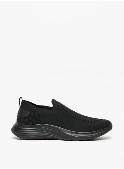 Buy Mens Textured Slip-On Sports Shoes in Saudi Arabia