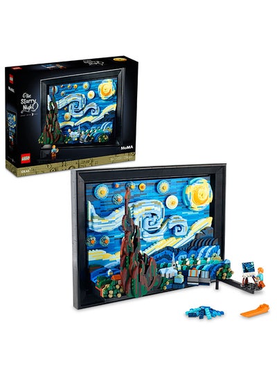 Buy Ideas Vincent van Gogh – The Starry Night 21333 Building Kit; Buildable 3D Art Model for Adults; Home Decor Gift for Creative People to Build and Hang On a Wall or Display Freestanding (2,316 Pieces) in UAE