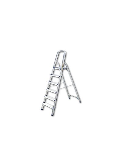 Buy Aluminium Platform Ladder - Lightweight Ladder for Home, Office & Outdoor Use | 6 Steps Folding Ladder with Anti-Slip Design | Heavy-Duty Multi-Use Ladder | 1.8 meter in UAE