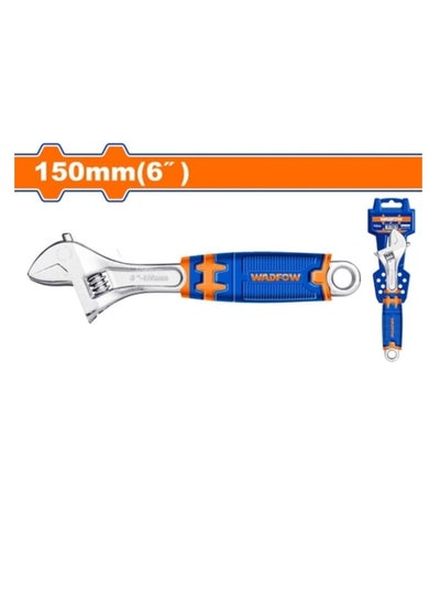 Buy Wadfow Built-in Adjustable Wrench 6" (WAW2206)  Easy & Smooth Rotation, Smooth Extension & Contraction, High Carbon Steel, Easy To Operate in UAE