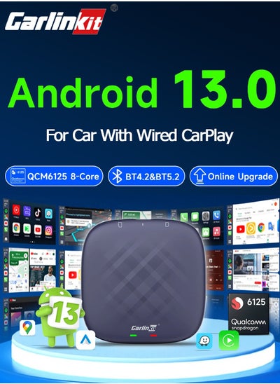 Buy rlinKit TV Box Android 13 Wireless Carplay&Android Auto Car Navigation Ai Box Wireless Dongle Video Play AI Box 128G 4GLTE in Saudi Arabia