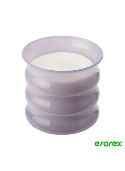 Buy Scented candle in glass Sweet pea purple 50 hr in Saudi Arabia