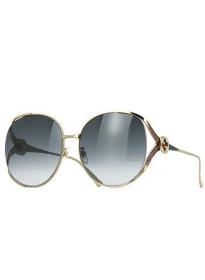 Buy Gucci Unisex UV resistant Fashion Full Frame Sunglasses 63mm Retro Sunglasses Gray Gradient/GG0225S in UAE