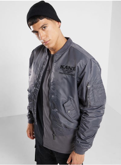 Buy Retro Logo Bomber Jacket in UAE