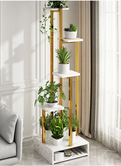 Buy 5-Tier Floor-Standing Flower Pot Display Rack for bedroom and balcony in UAE