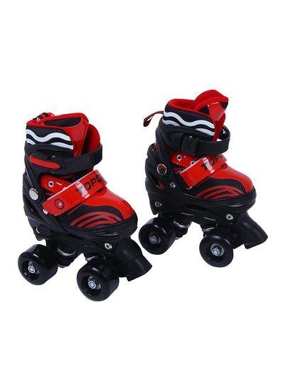 Buy Top Gear Roller Skates Shoes TG 9008 Adjustable Double Row 4 Wheel for Kids in UAE