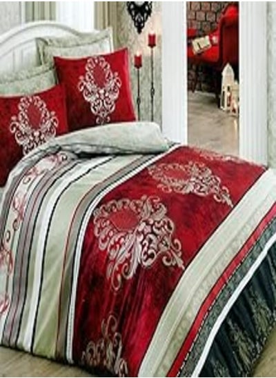 اشتري Family Bed 1008 Flat Bed sheet Set 100% Cotton 3 pieces size 180 x 250 cm في مصر