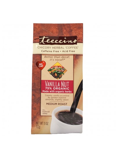 Buy Teeccino Herbal Coffee, Mediterranean Vanilla Nut, Caffeine-Free, 11-Ounce Bags (Pack of 3) in UAE