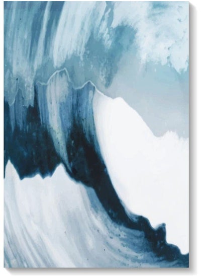 Buy Decorative Wall Art Painting Blue/White 40 x 60cm in UAE