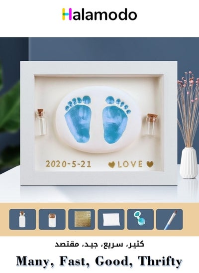 Buy Newborn Baby Hand And Foot Print Photo Frame Memory Gift Set For Impression Photo Keepsake in Saudi Arabia