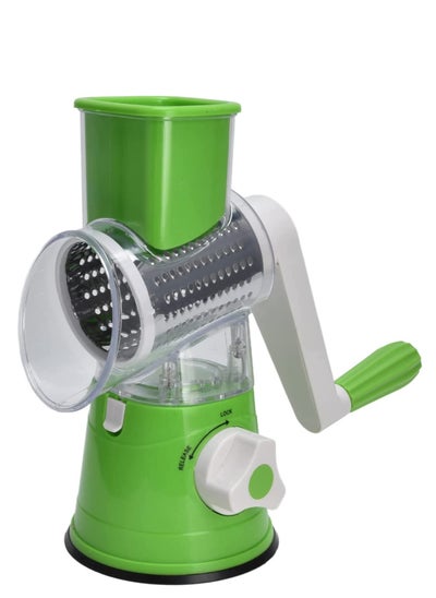 Buy Multi-Functional Rotating Vegetable Cutter And Grater Green Color - From Denx in Saudi Arabia