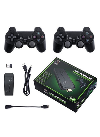 Buy New M8 nostalgic double TV game console retro mini arcade HDMI high-definition wireless handle game console M8 64G card game 10,000+ in Saudi Arabia