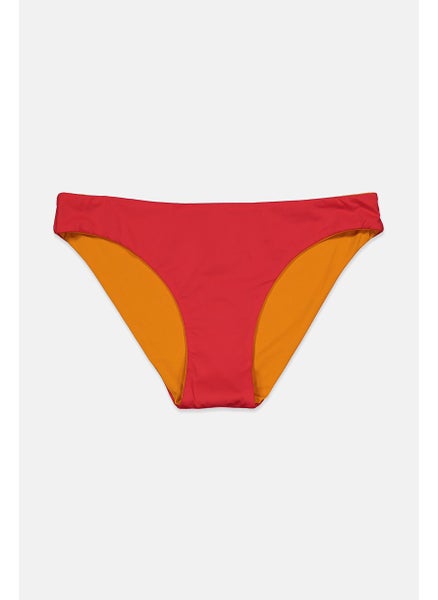 Buy Women Plain Bikini Bottom, Red and Dandelion in Saudi Arabia