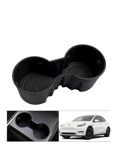 Buy Center Console Cup Holder Insert Compatible with Tesla Model 3 / Y Accessories Only Fit New Console in UAE