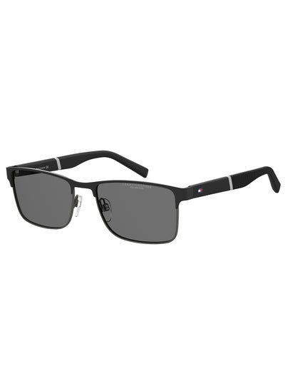 اشتري Men's Polarized Rectangular Sunglasses - Th 2040/S Black Millimeter - Lens Size: 56 Mm في السعودية