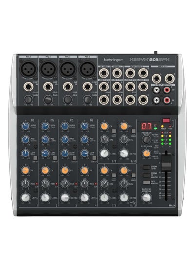 اشتري خلاط صوت Behringer 12 قناة (4 مونو و4 ستيريو) مع معالج FX وواجهة بث USB 1202SFX في الامارات