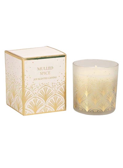 Buy Joy Mulled Spice Jar Candle, White - 220 gm in UAE