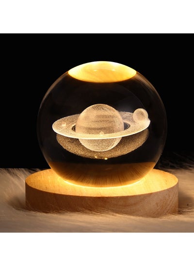 Buy Creative gift bedside illuminated crystal ball projection atmosphere night light in Saudi Arabia