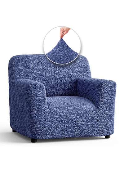 Buy Paulato Chair Cover - Armchair Cover - Armchair Slipcover - Soft Polyester Fabric Slipcover - 1-Piece Form Fit Stretch Furniture Protector - Microfibra Collection - Blue (Chair) in UAE