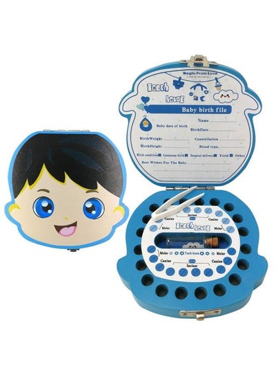 اشتري Baby Tooth Fairy Box First Tooth Keepsake Box For Kids Wooden Tooth Holder & Storage Gift Box For Boys في السعودية