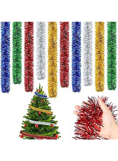 اشتري 10 Pcs Christmas Tinsel Garland Decoration في مصر