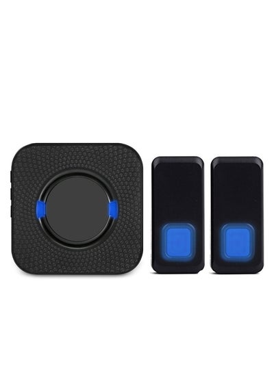 Buy Waterproof Wireless Doorbell with 2 Remote Control Buttons and 1 Receiver for Office and Home in Saudi Arabia