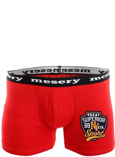 Buy Mesery  Men Boxer Printed-Red in Egypt