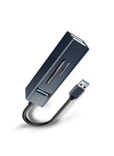 اشتري SD Card Reader 5 IN 1 USB 3.0, Multi-Port Adapter Hub of 3 USB, Type C to SD Card Reader OTG Adapter upports Flash Memory Card Laptop Accessories في السعودية