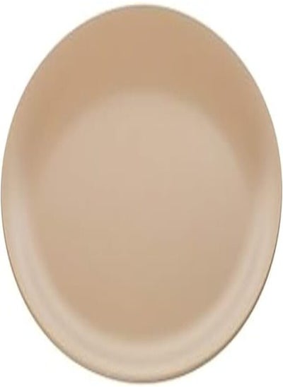 Buy M-Design Lifestyle Plastic oval Flat Dinner Plate, 36 cm - Beige in Egypt