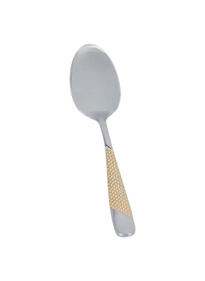 Buy Gold engraving teaspoon set 6 pieces in Saudi Arabia