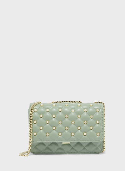 Buy Quilted Chain Detailed Crossbody in Saudi Arabia