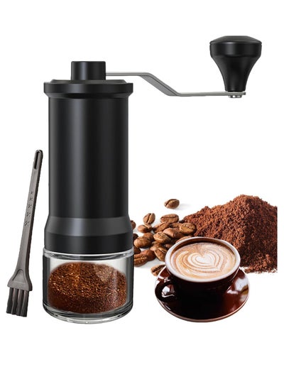 Buy Manual Coffee Grinder, Ceramic Burr Coffee Grinder Manual Adjustable for Fine/Coarse Grind, Portable Spice Grinder with Cleaning Brush for Home, Travel, Camping in UAE