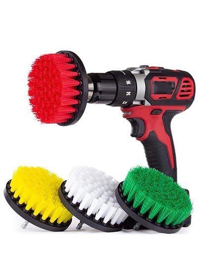 Buy Drill Brush Accessories Set, Clean Brush Attachment Power Scrubber Brush Set, Scrubbing Brush Drill Attachment, Spinning Brush for Cleaning Showers, Corners, Tubs, Bathroom, Tile, Grout in Saudi Arabia