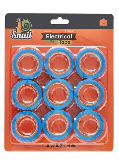 Buy Snail 9-Piece Electrical Tape - Blue in Saudi Arabia