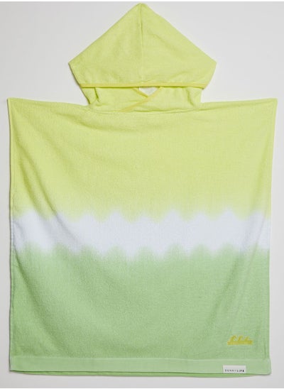 Buy Terry Beach Hooded Towel Sea Seeker Dip Dye in UAE