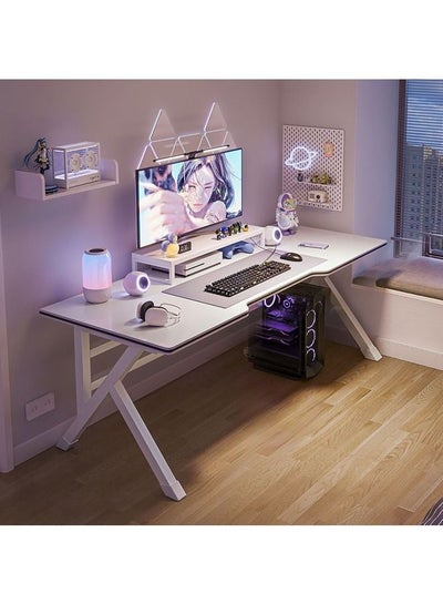 Buy K-Shaped Sturdy Computer Desk And Gaming Table Workstation Home Office Desk 120 CM in UAE