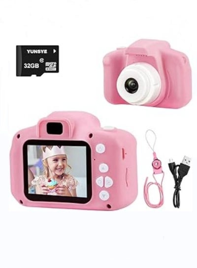 اشتري كاميرا للأطفال 1080P للأطفال من عمر 3 إلى 12 سنة مع بطاقة SD سعة 32 جيجا في السعودية