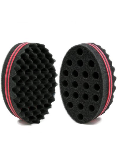 اشتري Big Holes Barber Hair Brush Sponge Dreads Locking Twist Afro Curl Coil Wave Hair Care Tool, 1 Pc في الامارات