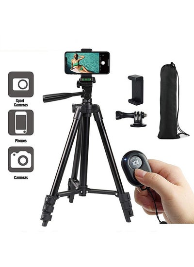 اشتري Foldable Tripod with Remote Control for Projector/SLR Camera/Mobile Phone في السعودية