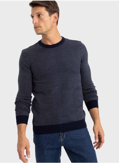 Buy Crew Neck Knitted Sweater in Saudi Arabia